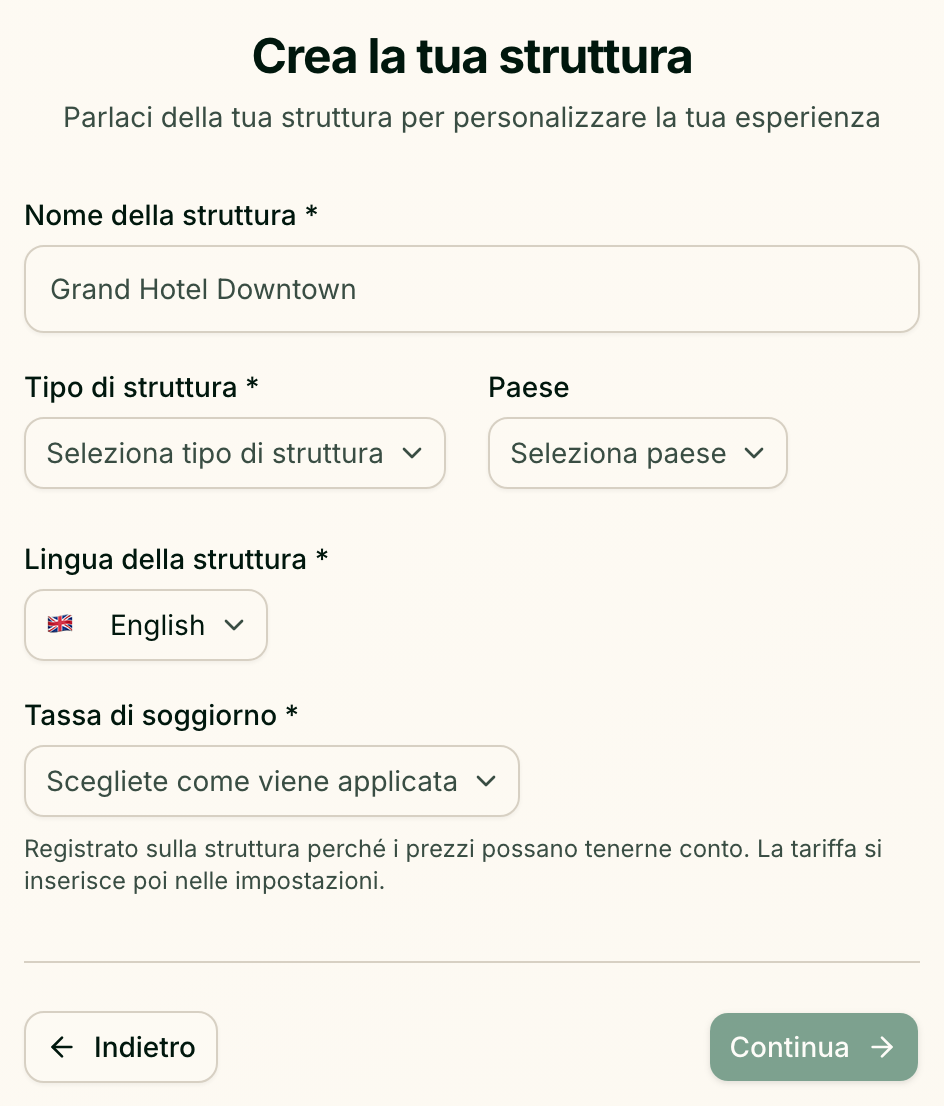 Il modulo della struttura